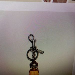 Disney X Coach Belle Bear Bag Charm/Key Fob